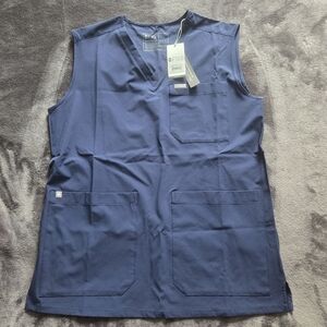 FIGS Women's Blue Smock Scrub Top